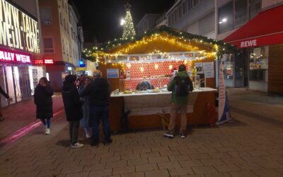 Horizont auf dem Weihnachtsmarkt
